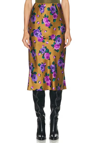 Slip Skirt Kaki Rose Violet