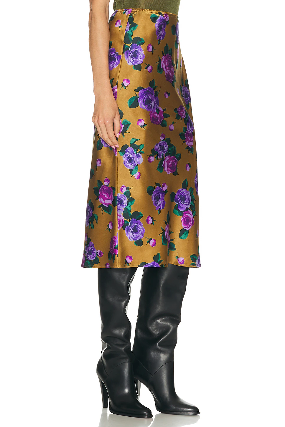 Slip Skirt Kaki Rose Violet