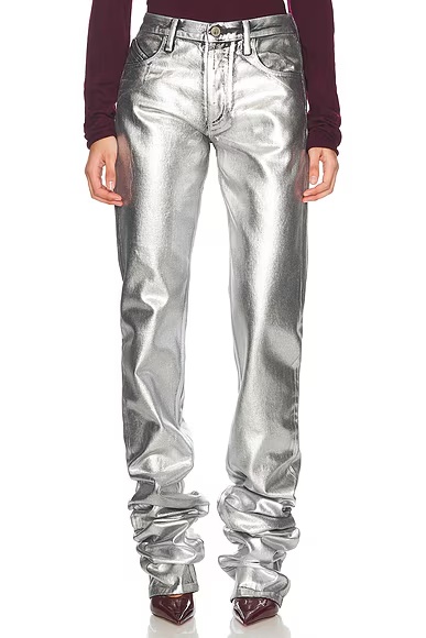 Long Jeans Silver