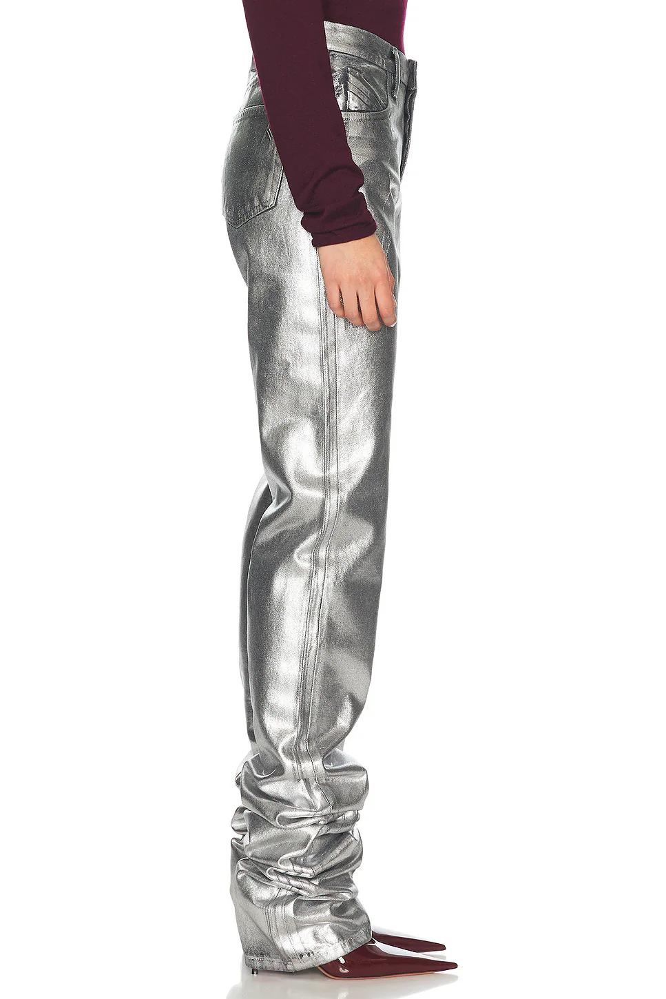Long Jeans Silver