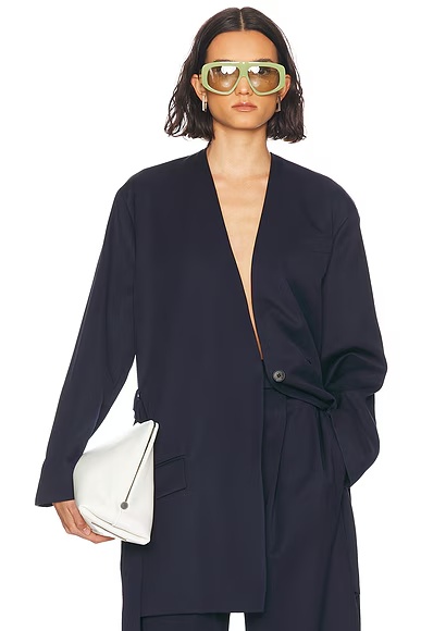 Long Coat Navy Blue