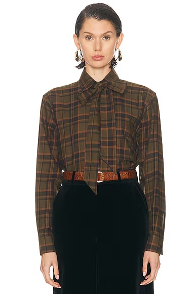 Long Sleeve Top Fakland Checks
