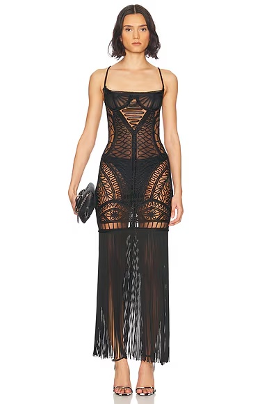 Sleeveless Midi Dress Black