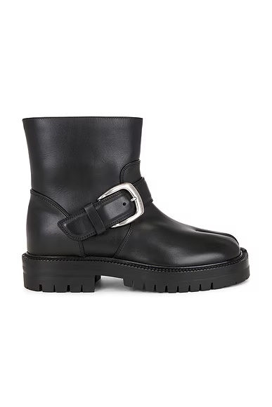 Tabi County Buckle Ankle Boot Black