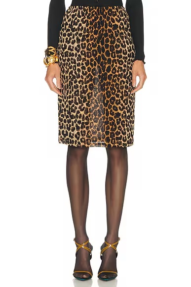 Printed Skirt Leopard