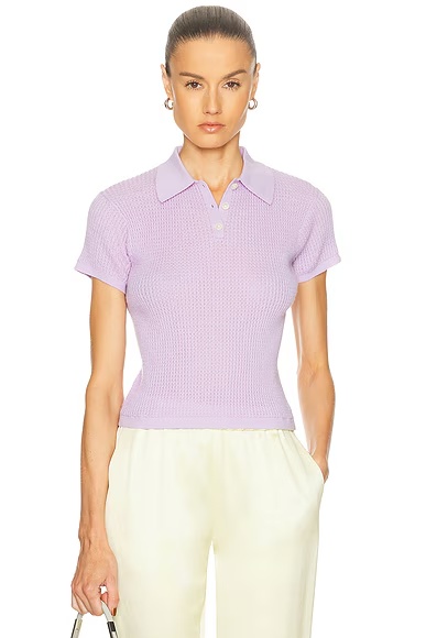 Shrunken Polo Top Dusk