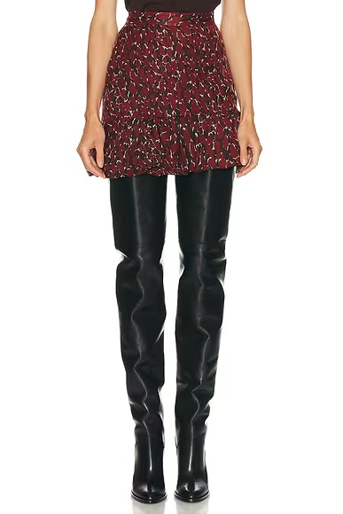 Mini Skirt Craie Rouge Noir