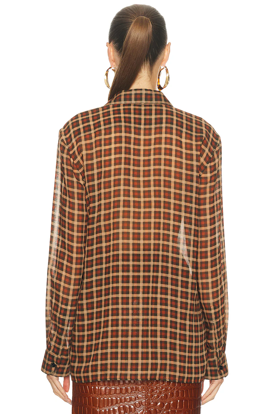 Button Up Top Vert Rouille Mastic