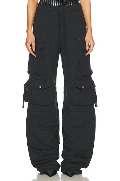 Sweat Pant Black Fade & Brown