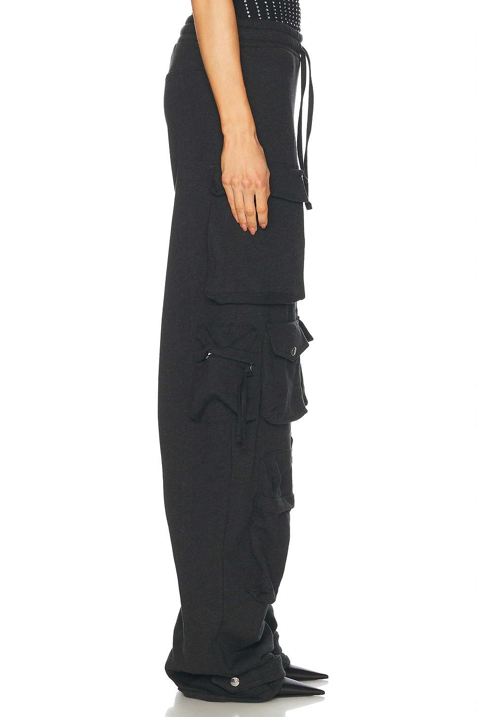 Sweat Pant Black Fade & Brown