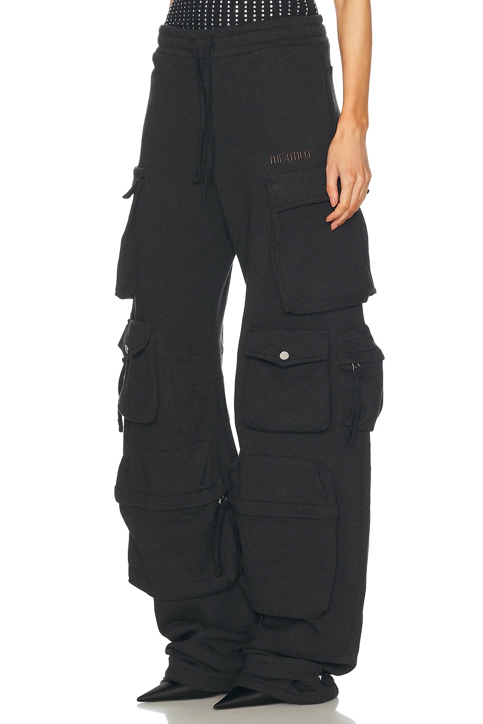 Sweat Pant Black Fade & Brown