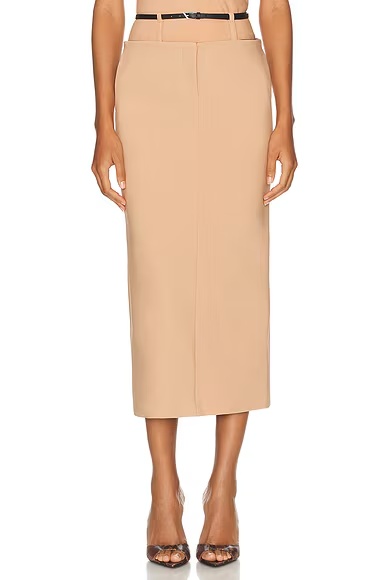 Midi Skirt Nude