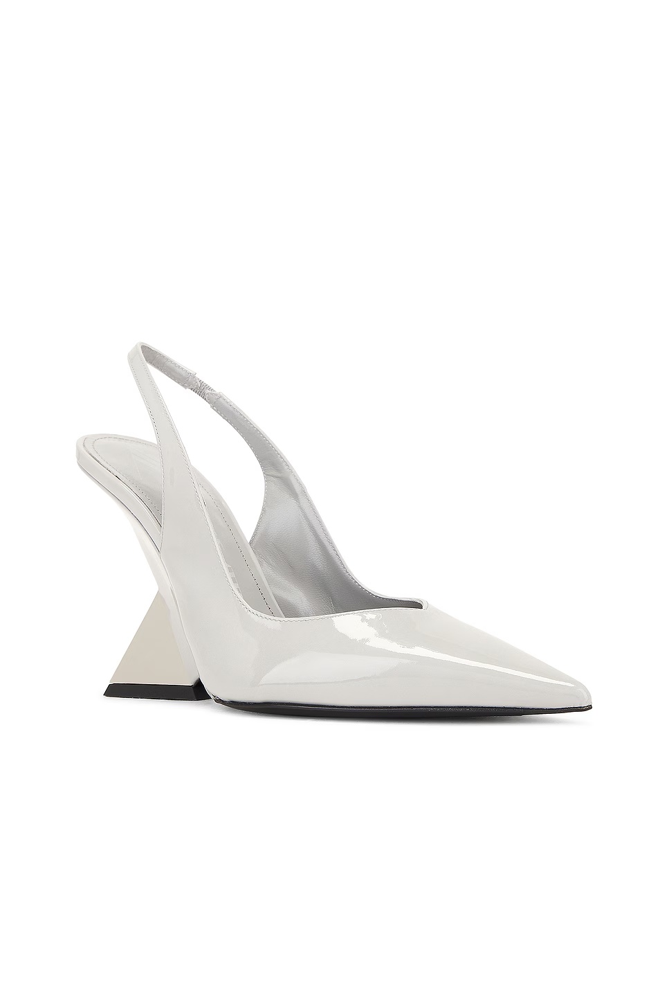 Cheope Slingback Pump Grey & Nickel