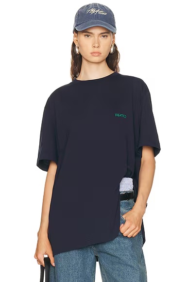 Boxy Tee Purple Blue