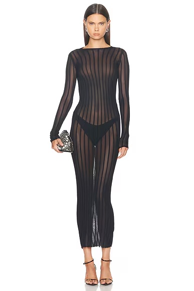 Long Sweater Dress Black