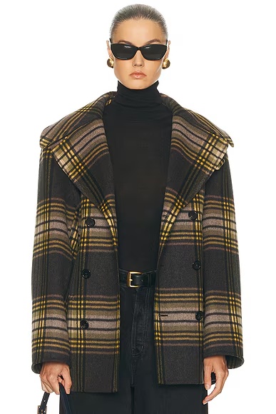 Coat Noir Jaune Vert