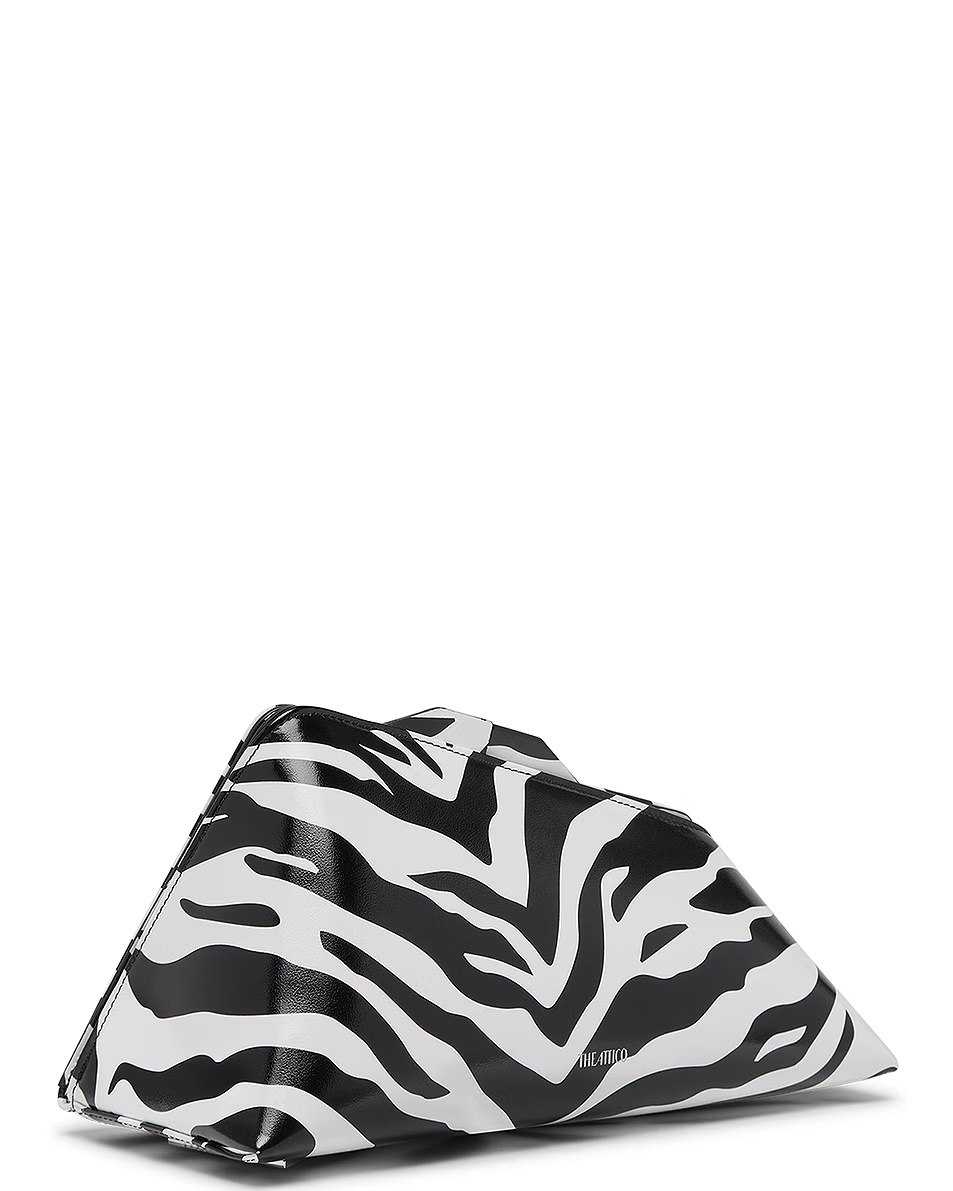 8.30 Pm Clutch White & Black