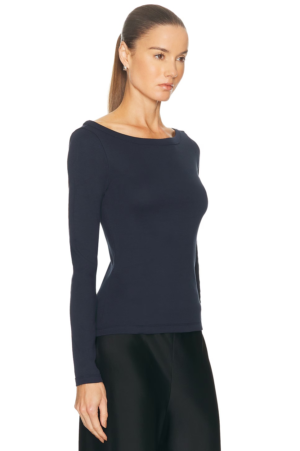 Steffi Long Sleeve Top Navy