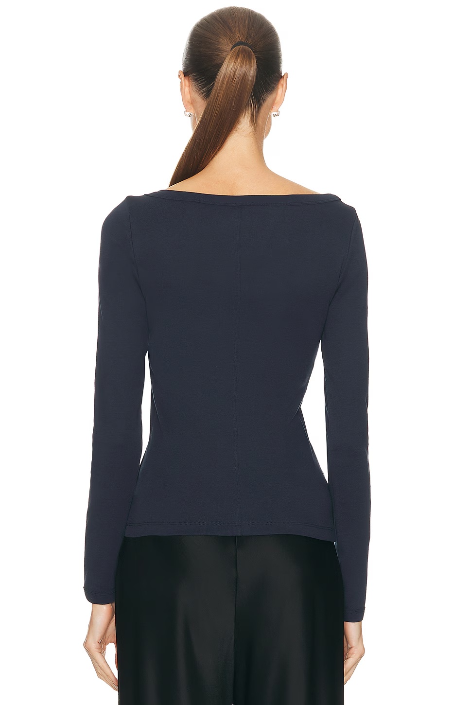 Steffi Long Sleeve Top Navy