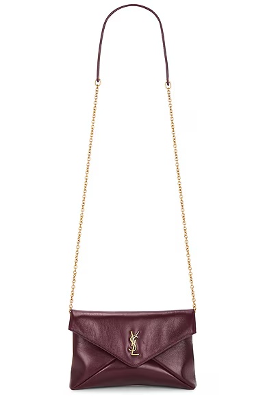 Small Pouch On Chain Dark Ruby