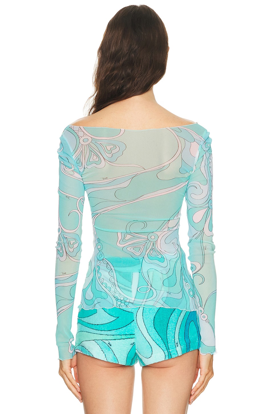 Long Sleeve Top Turquoise