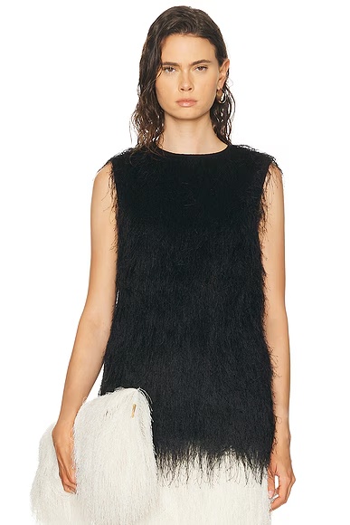 Yasmin Sleeveless Top Black