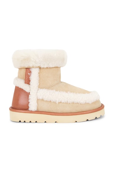 Shearling Bootie Woody Beige
