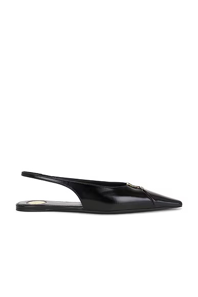 Babylone Slingback Flat Nero