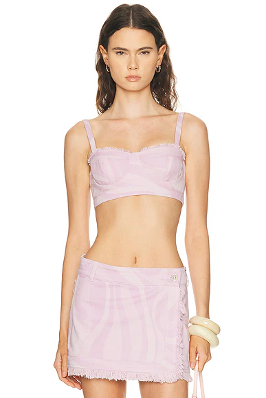 Bralette Top Laser Rosa
