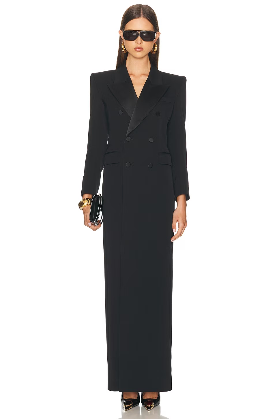 Long Blazer Dress Noir