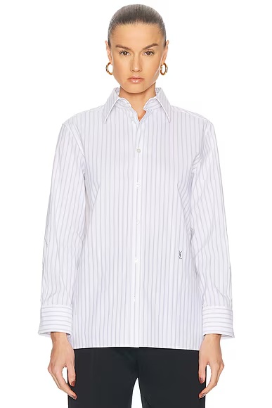 Button Up Top Craie Noir