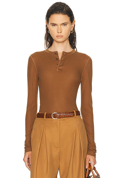 Long Sleeve Top Hazelnut
