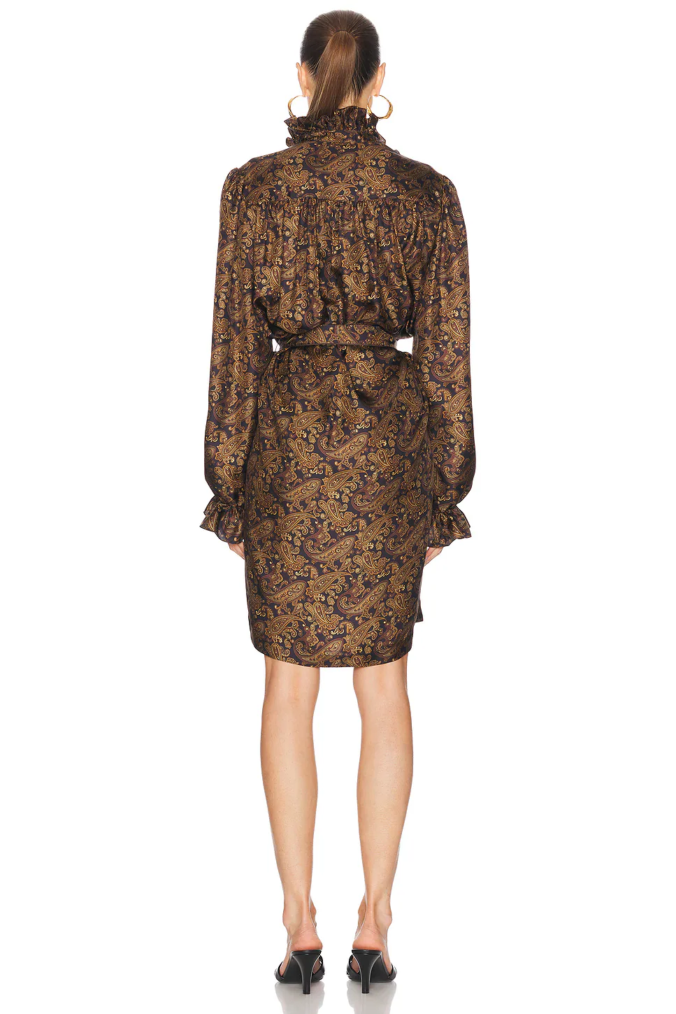 Belted Mini Dress Navy Multicolore