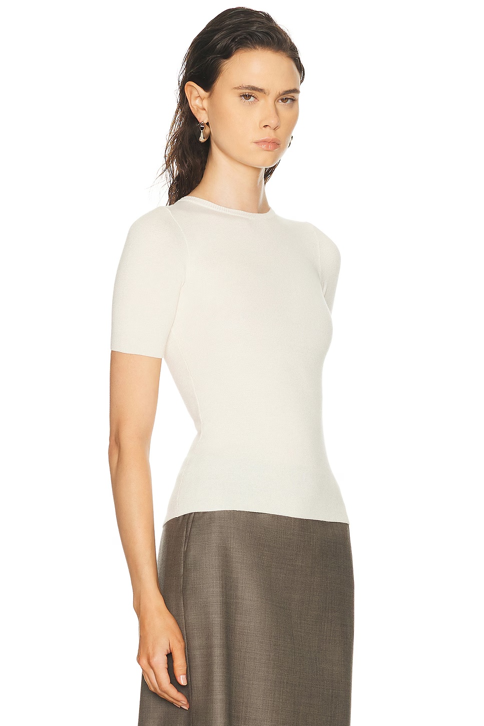 Cara Short Sleeve Shirt Off White