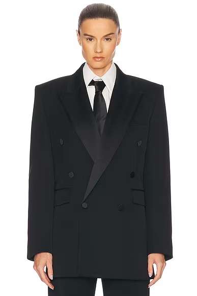 Double Breasted Blazer Noir