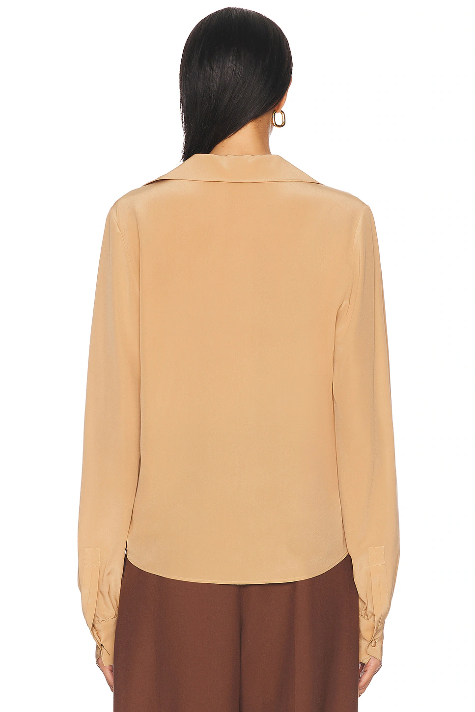 Button Up Top Beige Rose