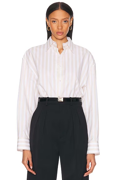 Button Up Top Craie Beige