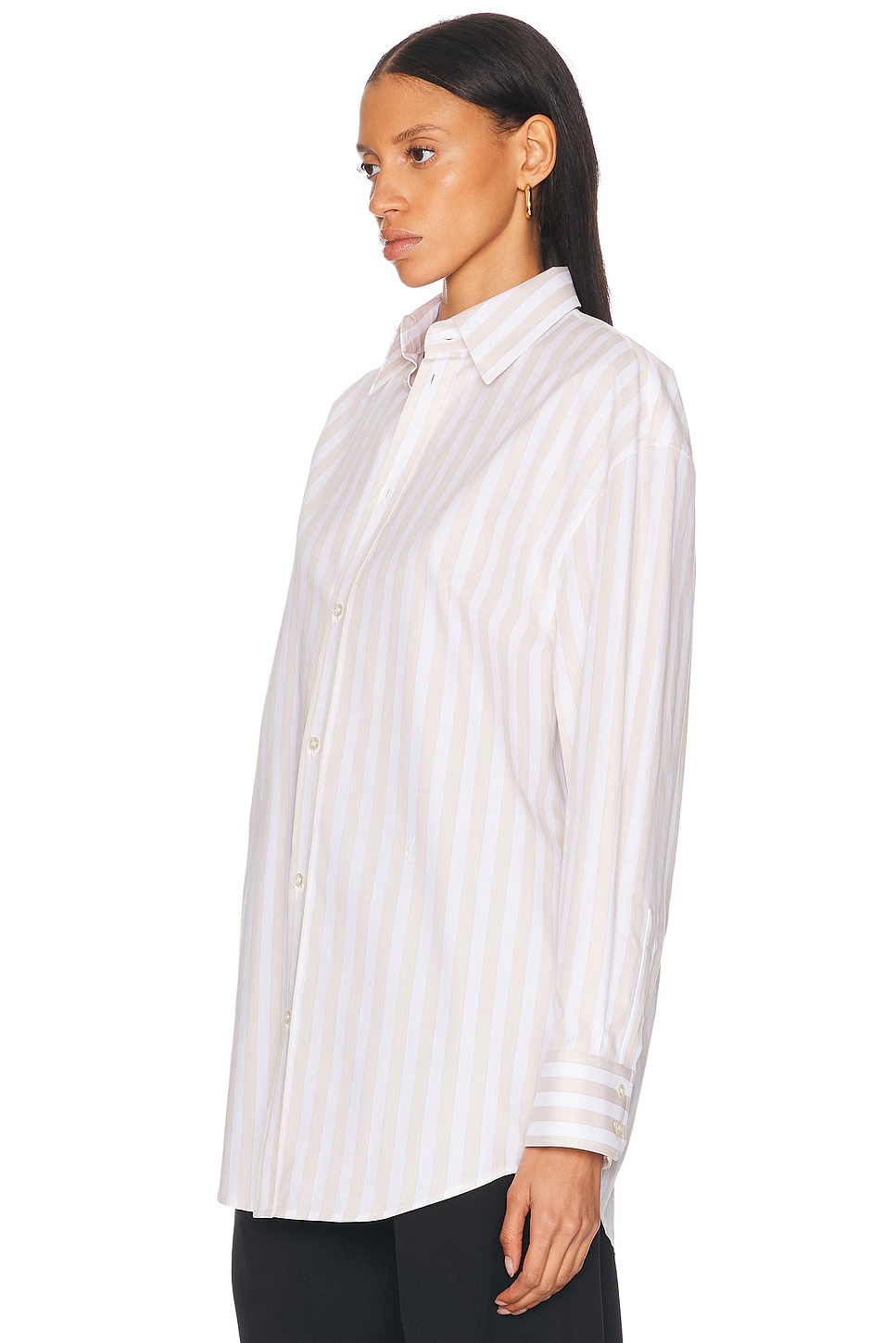 Button Up Top Craie Beige
