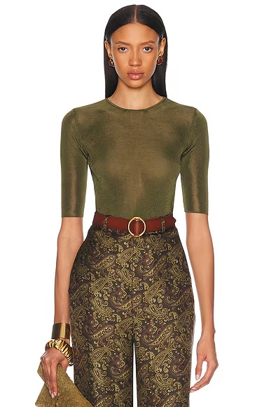Short Sleeve Top Kaki
