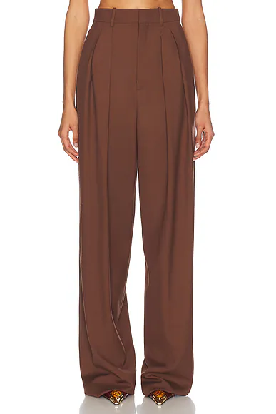 Straight Leg Pant Brun Girofle
