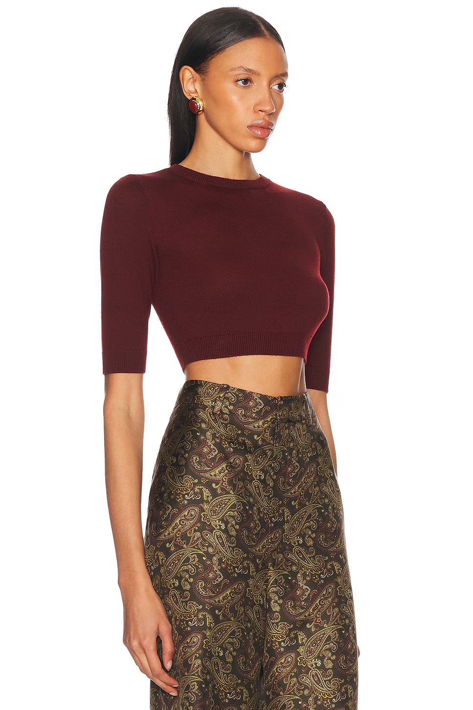 Cropped Top Bordeaux