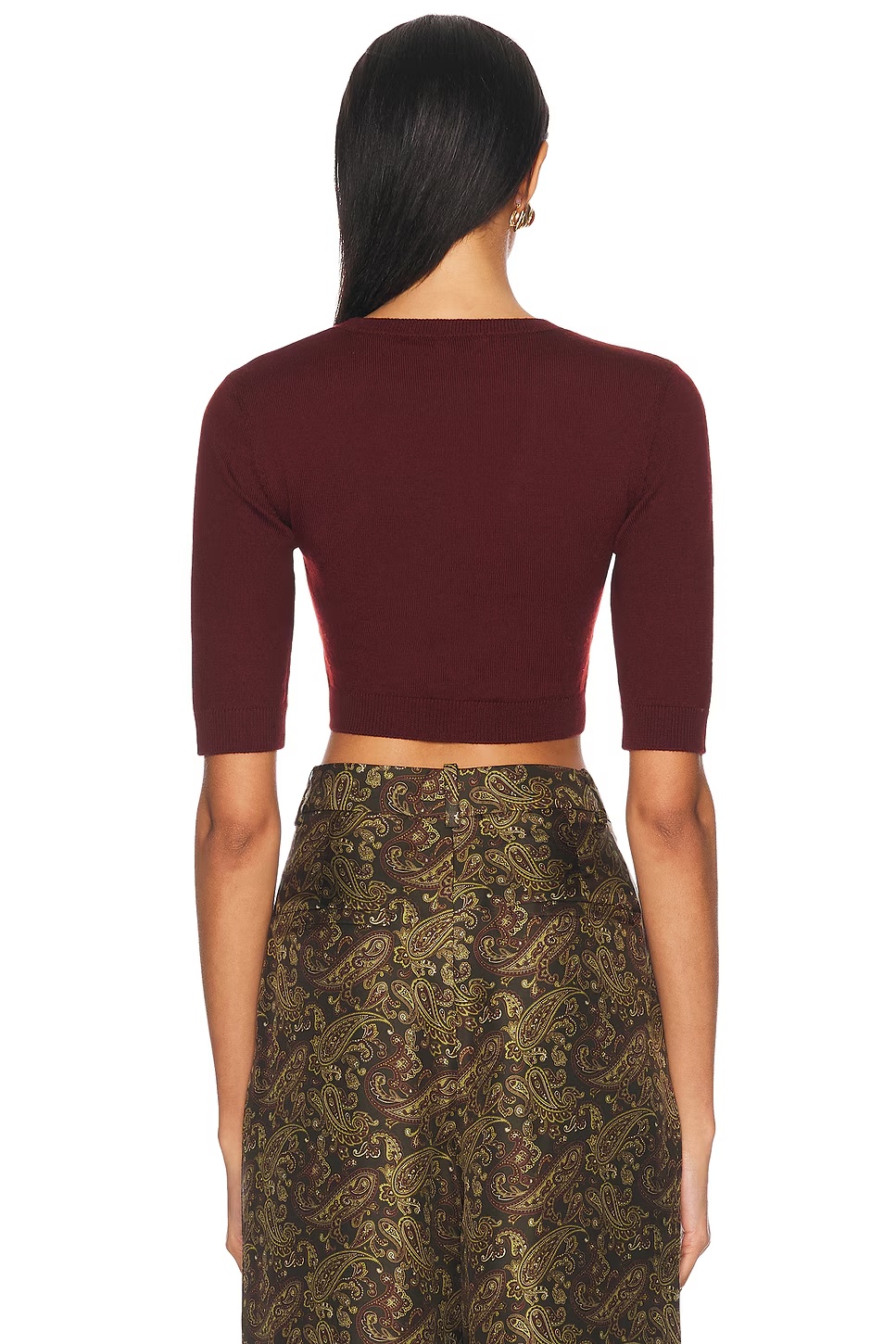 Cropped Top Bordeaux