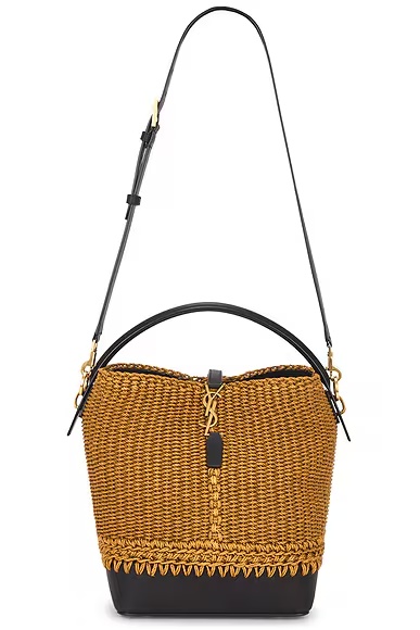 Le 34 Bucket Bag Natural Brown & Nero