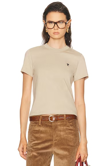Short Sleeve T-Shirt White Coffee