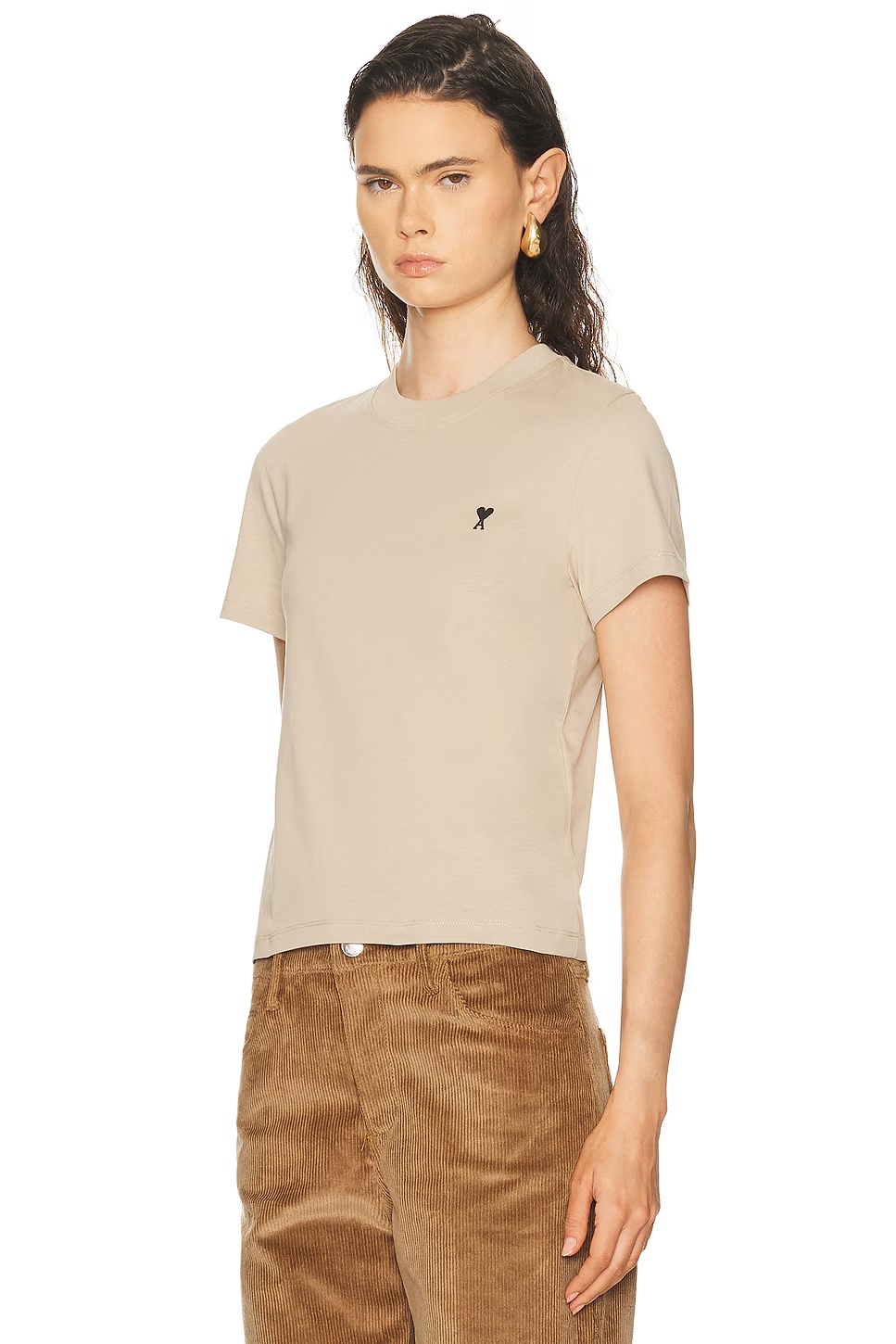 Short Sleeve T-Shirt White Coffee