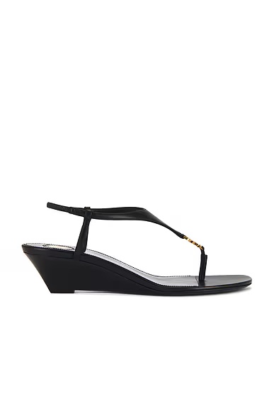 Bridget Wedge Sandal Nero