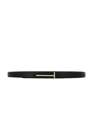 Supple Grain Leather Belt Black