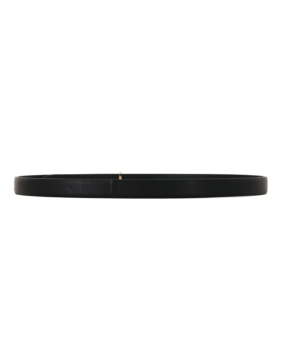 Supple Grain Leather Belt Black
