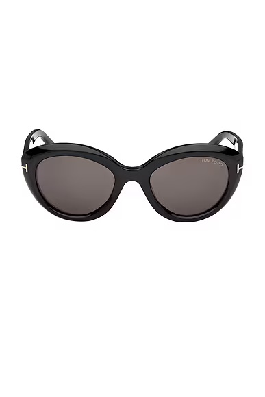 Cat Sunglasses Shiny Black & Smoke