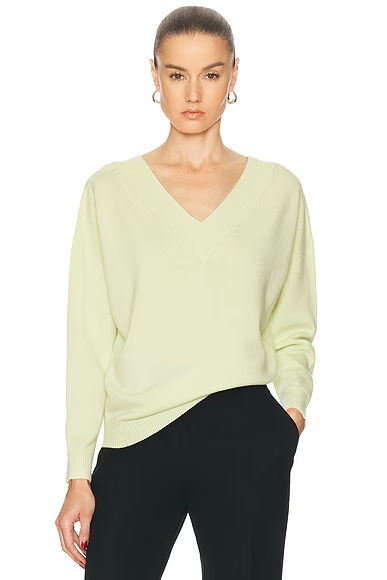 V-Neck Sweater Double Cream